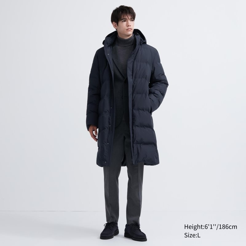 Men Uniqlo Seamless Down Coats Grey | 3436585