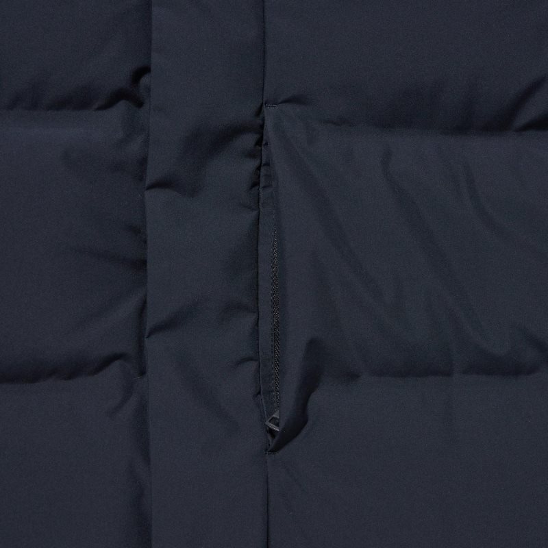 Men Uniqlo Seamless Down Coats Navy | 5508109