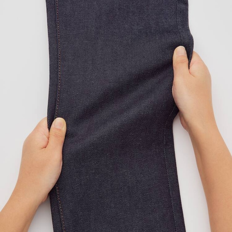 Men Uniqlo Selvedge Stretch Slim Fit Jeans Navy | 2224360