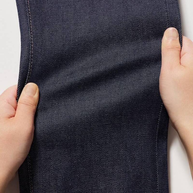 Men Uniqlo Selvedge Stretch Slim Fit Jeans Navy | 8860176