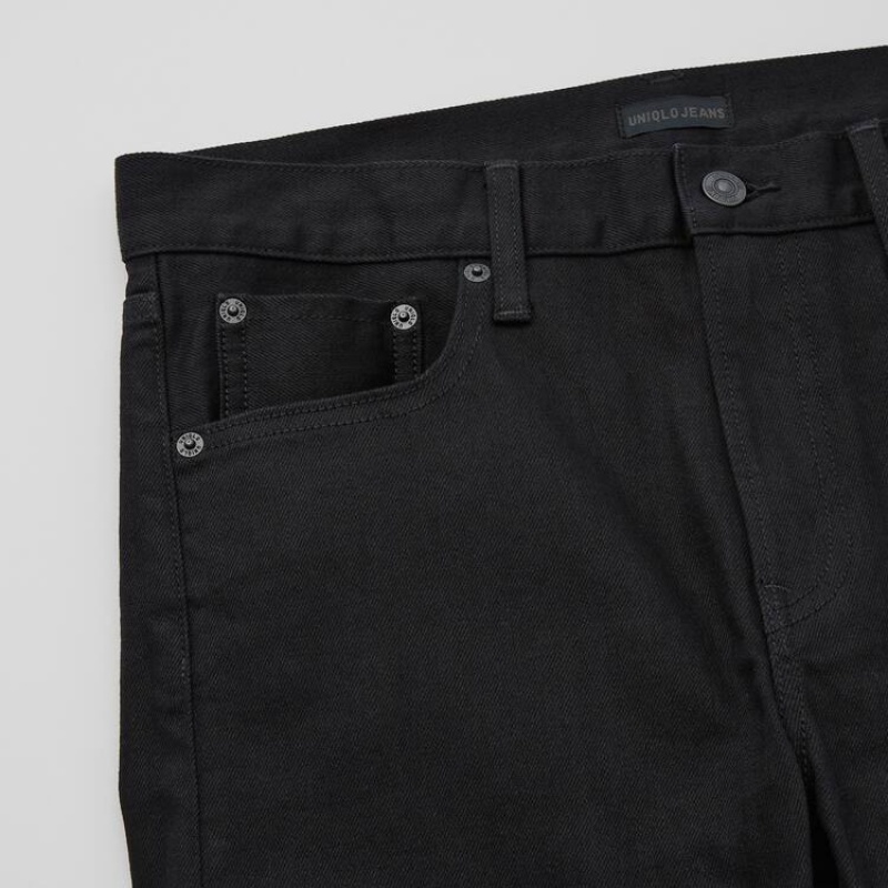 Men Uniqlo Selvedge Stretch Slim Fit Jeans Navy | 9129188