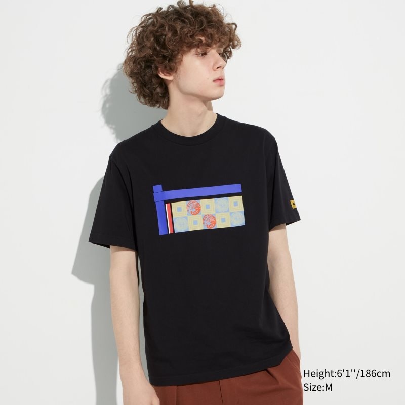 Men Uniqlo Shochiku Kabuki Ut Short-sleeve Graphic T Shirts Black | 5415895