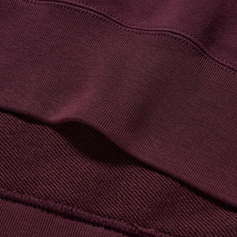 Men Uniqlo Side-stripe Sweatshirts Burgundy | 7744161