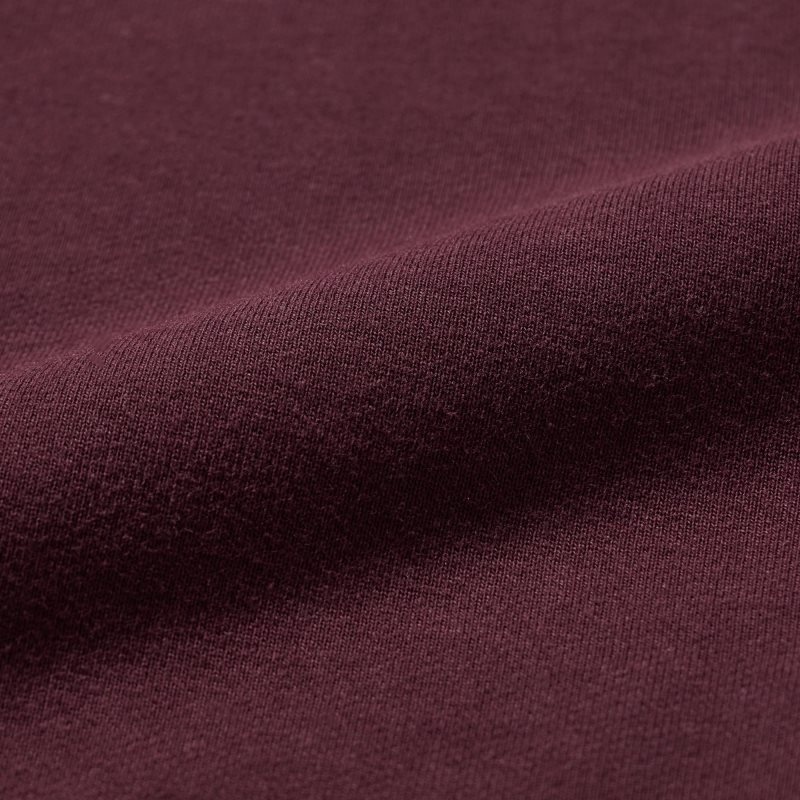 Men Uniqlo Side-stripe Sweatshirts Burgundy | 7744161