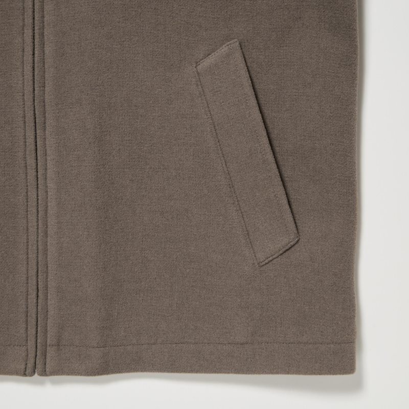 Men Uniqlo Single Collar Short Jackets Green | 7439229