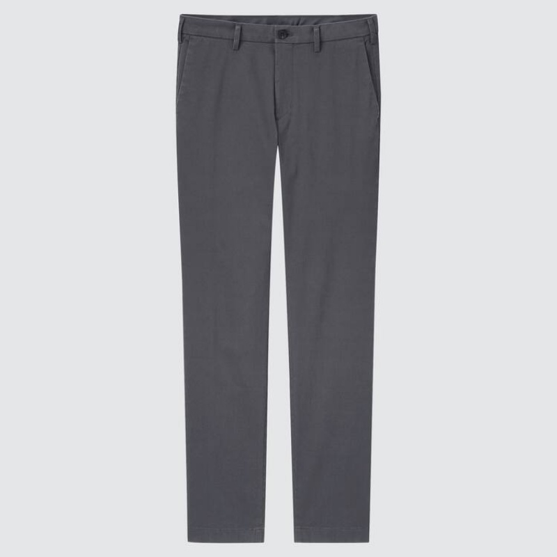 Men Uniqlo Slim Fit Chinos Pants Grey | 8353717