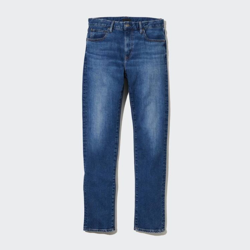 Men Uniqlo Slim Fit Jeans Blue | 2011242