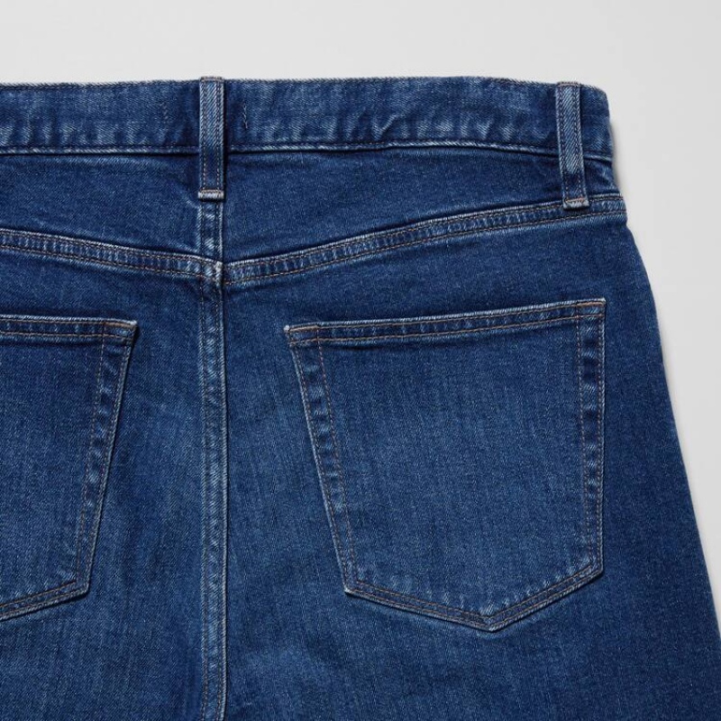Men Uniqlo Slim Fit Jeans Blue | 2011242
