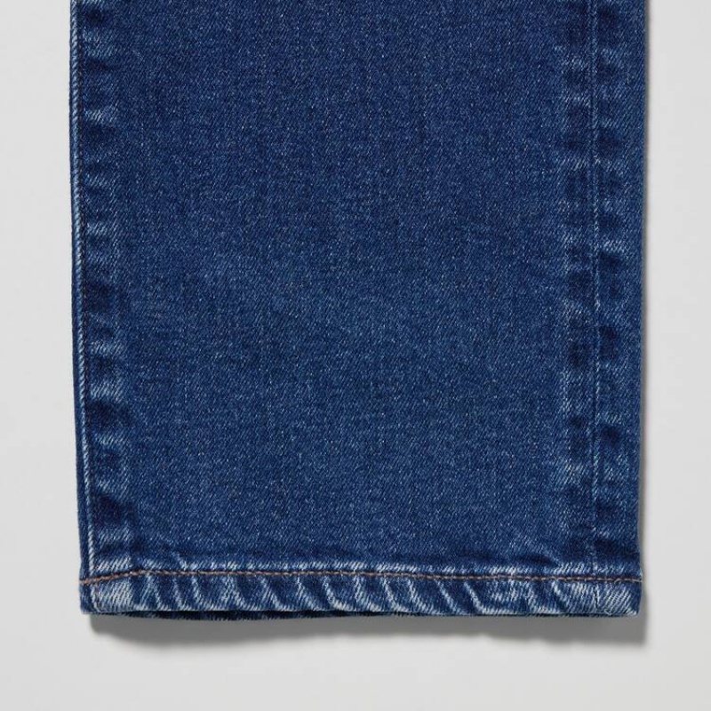 Men Uniqlo Slim Fit Jeans Blue | 2011242