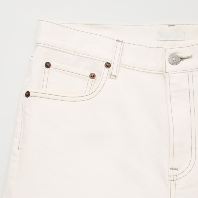 Men Uniqlo Slim Fit Jeans White | 2766815