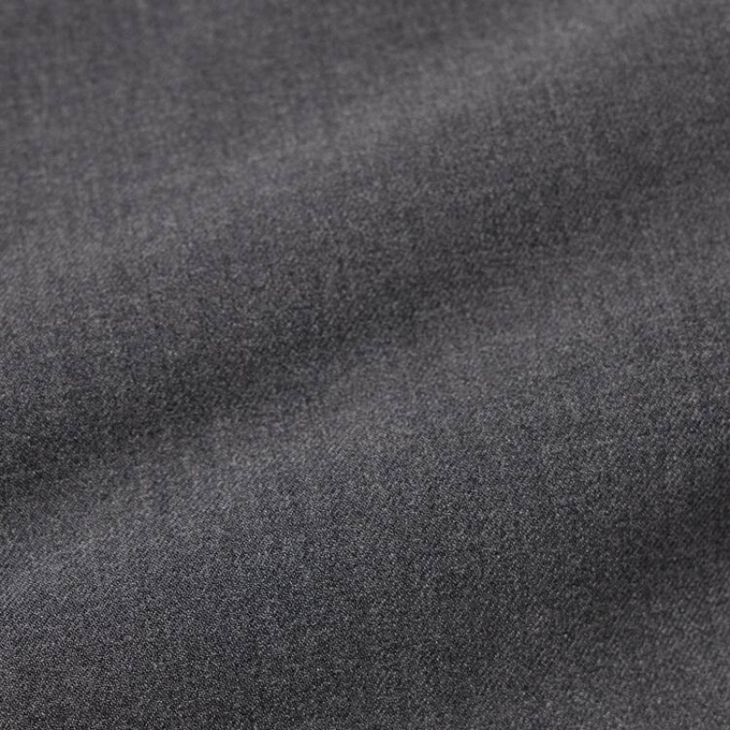 Men Uniqlo Smart Ankle Length Pants Grey | 1491467