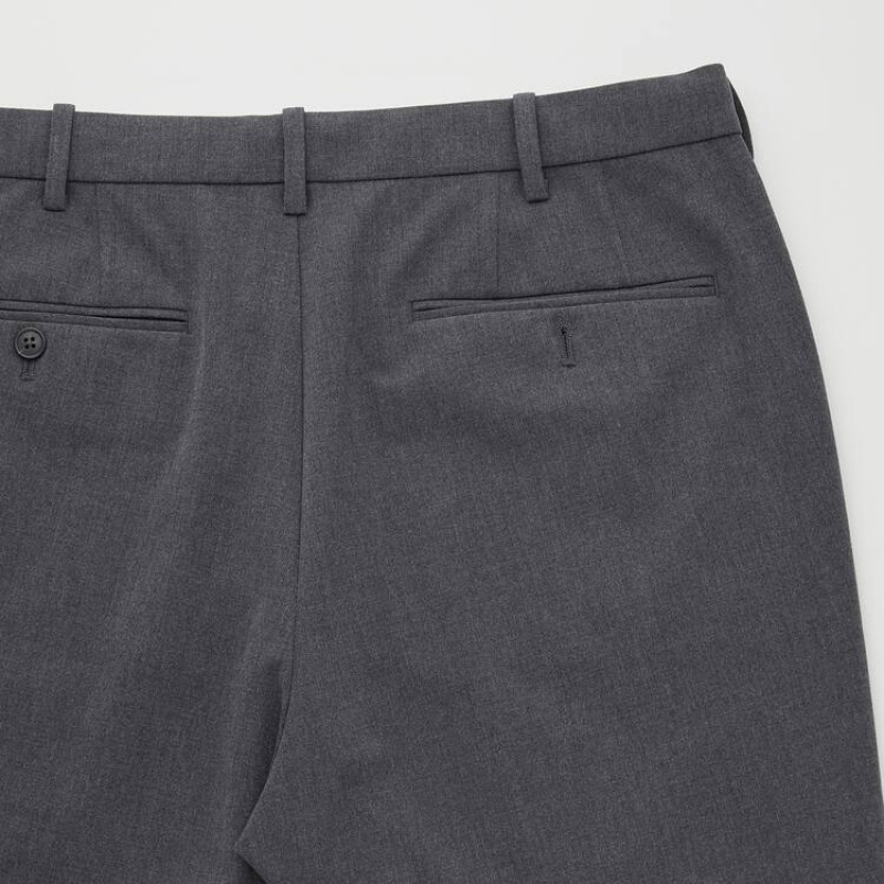 Men Uniqlo Smart Comfort Ankle Length Pants Grey | 8496961