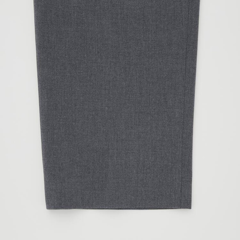 Men Uniqlo Smart Comfort Ankle Length Pants Grey | 8496961