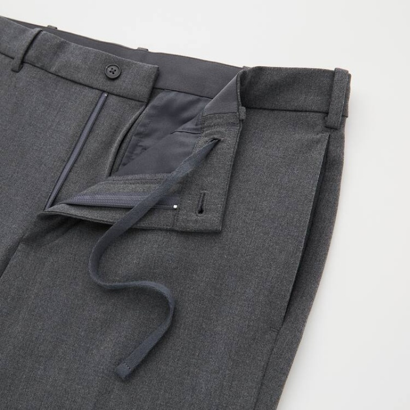 Men Uniqlo Smart Comfort Ankle Length Pants Grey | 8479586