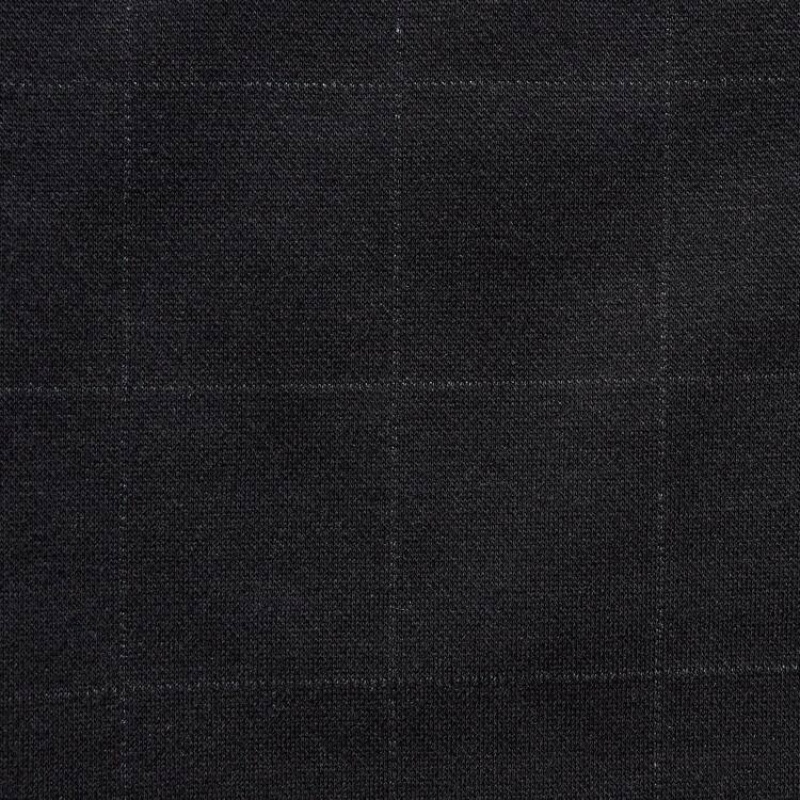 Men Uniqlo Smart Windowpane Checked Ankle Length Pants Navy | 4144331