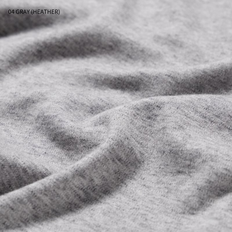 Men Uniqlo Soft Brushed Crew Neck Long-sleeve T Shirts Grey | 4574543