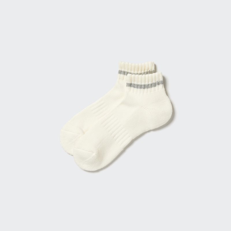 Men Uniqlo Soft Pile Short Socks White | 6290259
