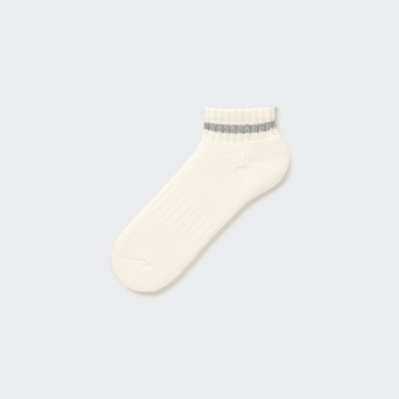 Men Uniqlo Soft Pile Short Socks White | 7592139