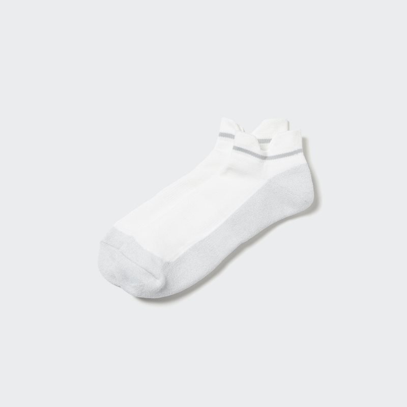 Men Uniqlo Sports Pile Short Socks White | 630268