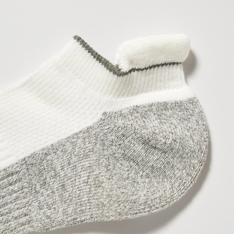 Men Uniqlo Sports Pile-lined Short Socks White | 4571534