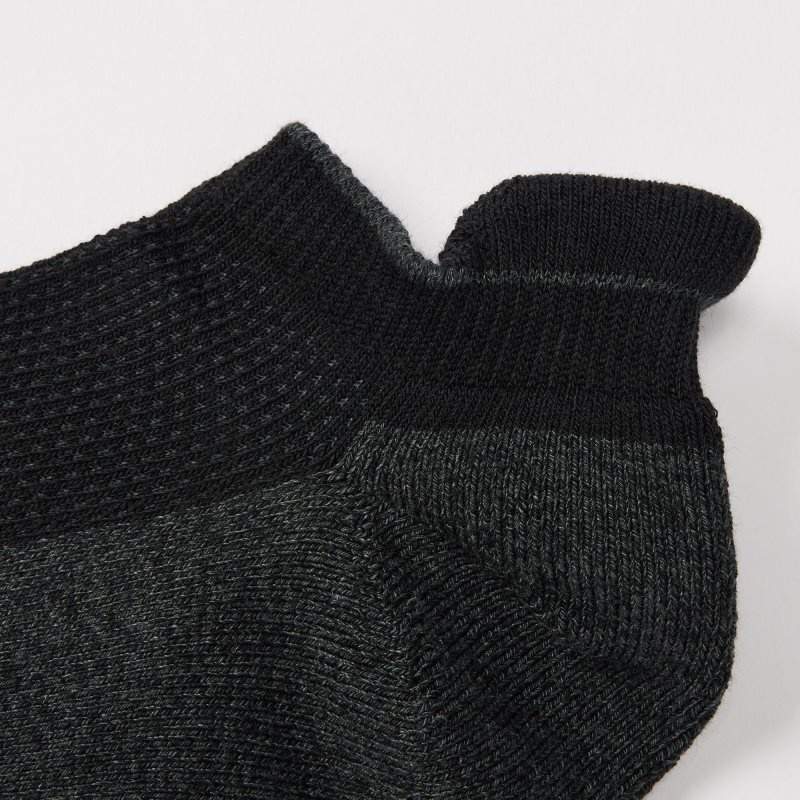 Men Uniqlo Sports Pile-lined Short Socks Black | 2509889