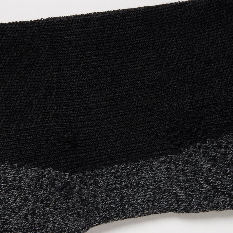 Men Uniqlo Sports Short Socks Black | 2388972