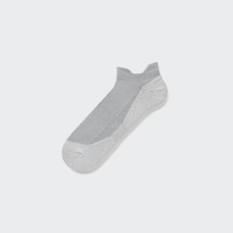 Men Uniqlo Sports Short Socks Grey | 8478870