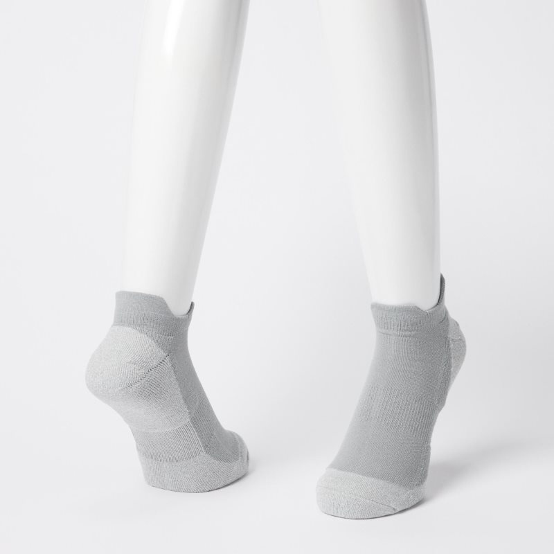 Men Uniqlo Sports Short Socks Grey | 8478870