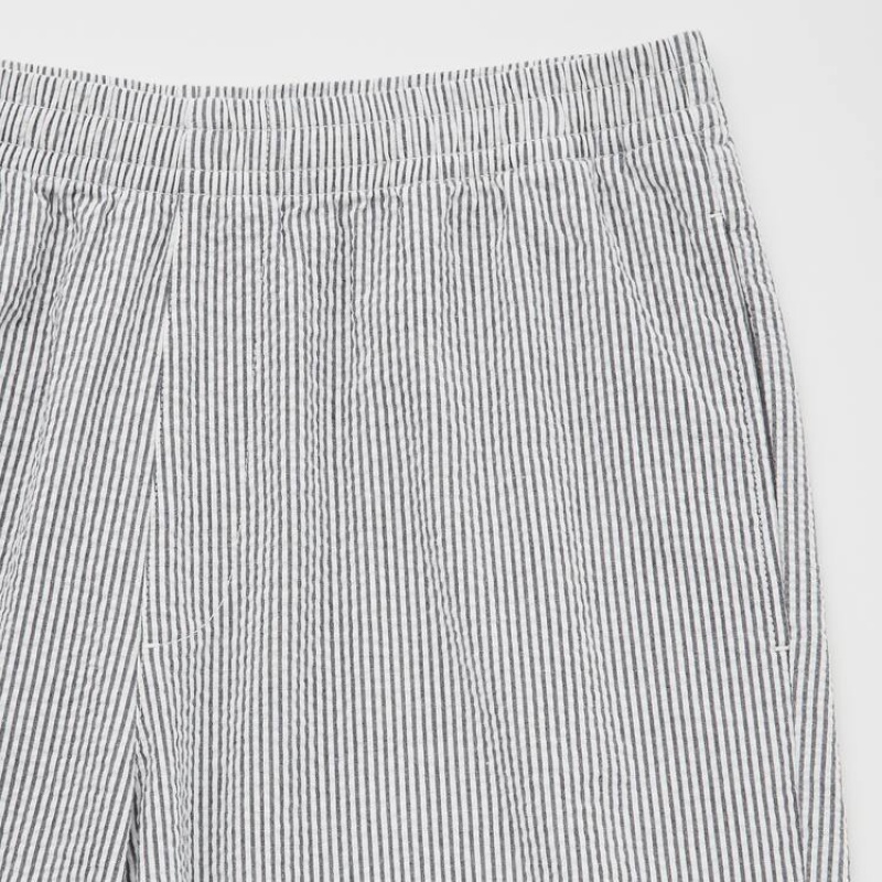 Men Uniqlo Stretch Shorts Grey | 8782419