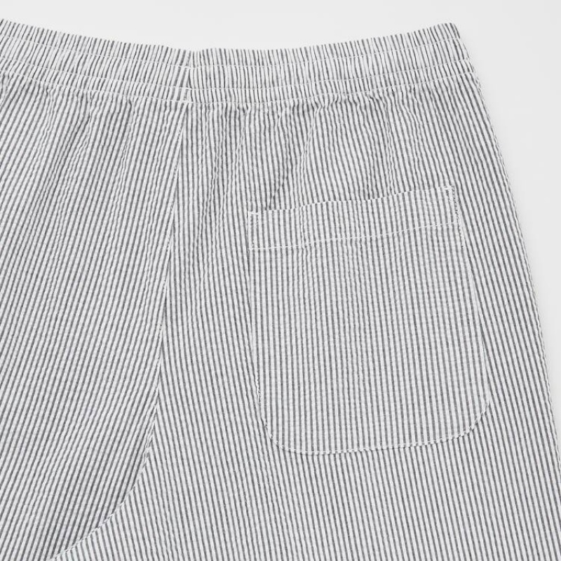 Men Uniqlo Stretch Shorts Grey | 8782419