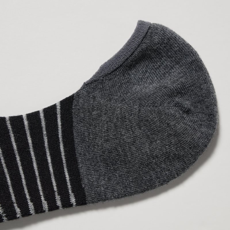 Men Uniqlo Striped Low Cut Socks Blue | 336164