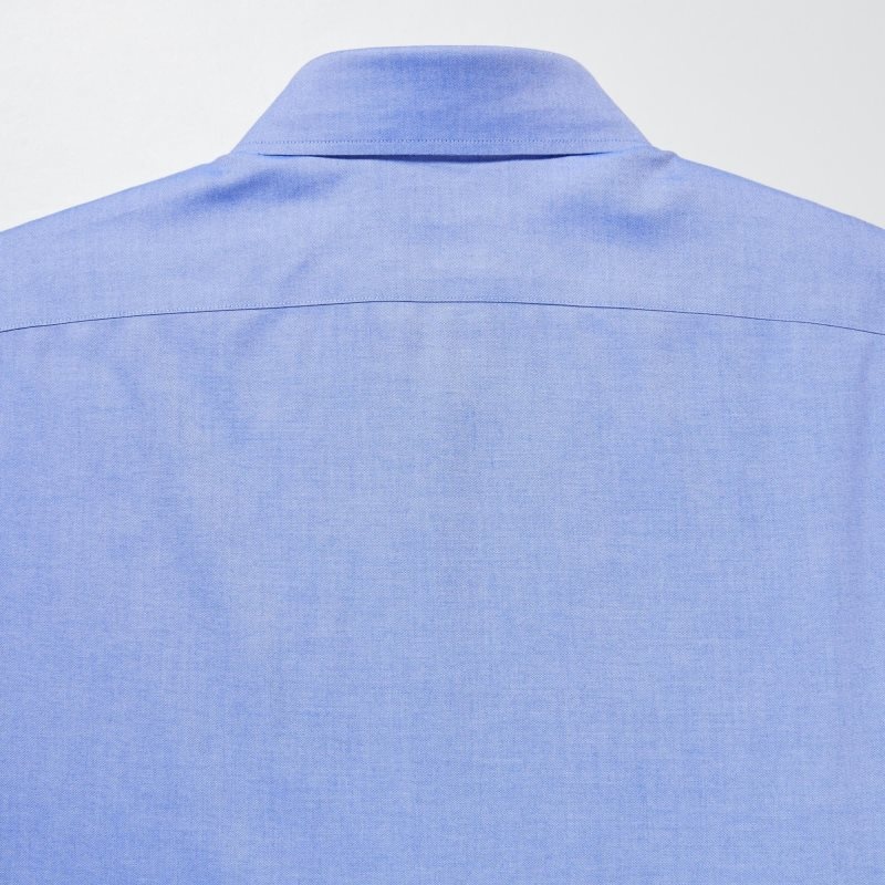 Men Uniqlo Super Non-iron Slim-fit Long-sleeve Button Down Collar Shirts Blue | 7611325