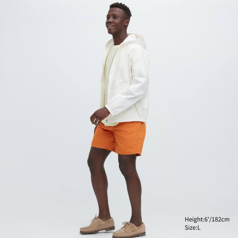 Men Uniqlo Swim Active Shorts Orange | 3626018