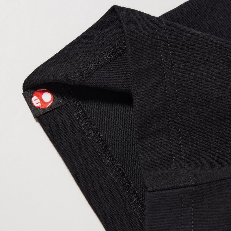 Men Uniqlo The Super Mario Bros. Movie Ut Short Sleeve Graphic T Shirts Black | 9684158