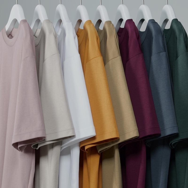 Men Uniqlo U AIRism Cotton Oversized Crew Neck Half-Sleeve T Shirts Beige | 9095834