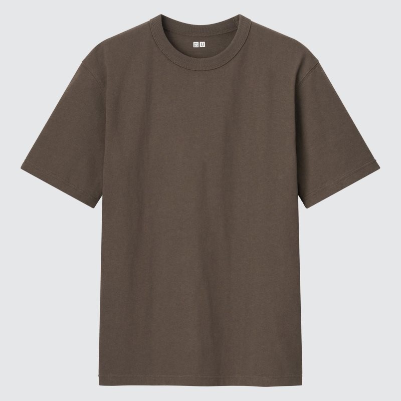 Men Uniqlo U Crew Neck Short-sleeve T Shirts Green | 326384