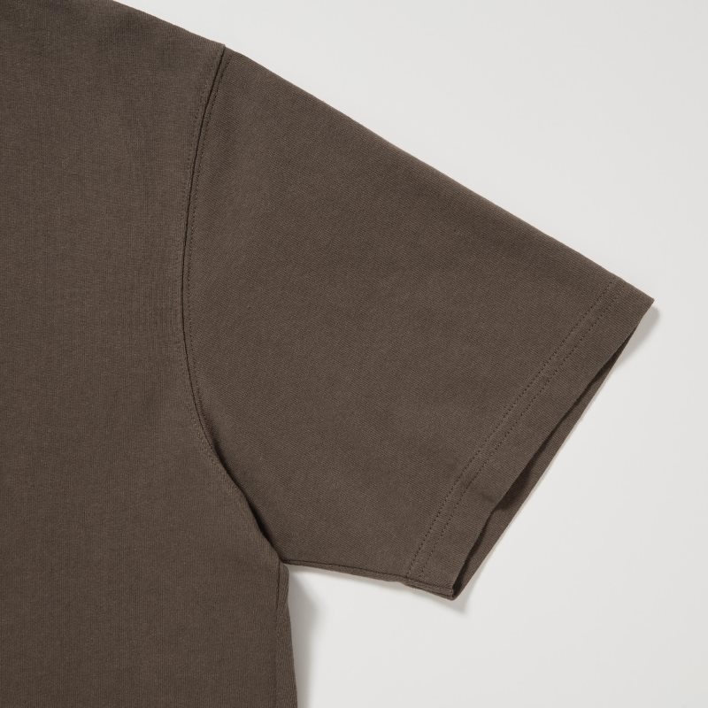 Men Uniqlo U Crew Neck Short-sleeve T Shirts Green | 326384