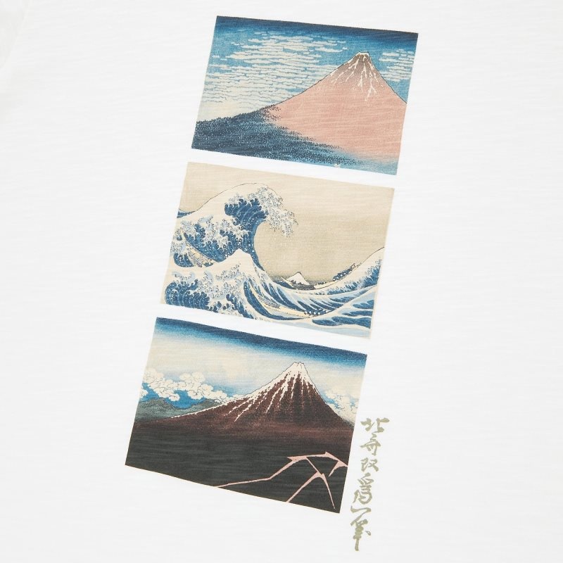 Men Uniqlo Ukiyo-e Ut Short-sleeve Graphic T Shirts White | 4123773