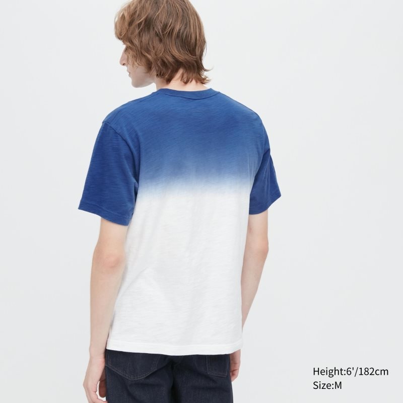 Men Uniqlo Ukiyo-e Ut Short-sleeve Graphic T Shirts Blue | 9068234