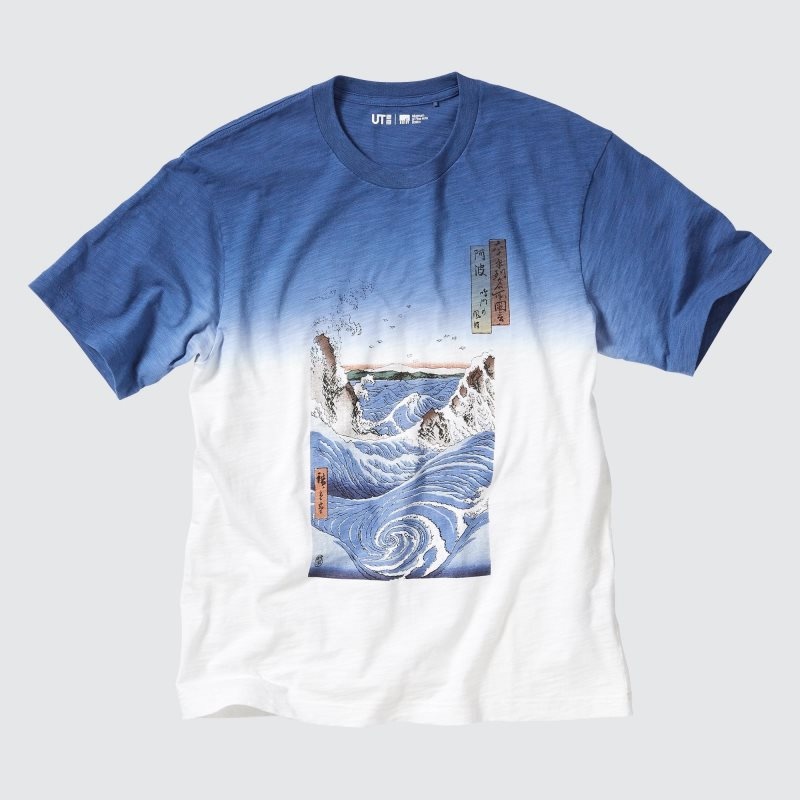 Men Uniqlo Ukiyo-e Ut Short-sleeve Graphic T Shirts Blue | 9068234