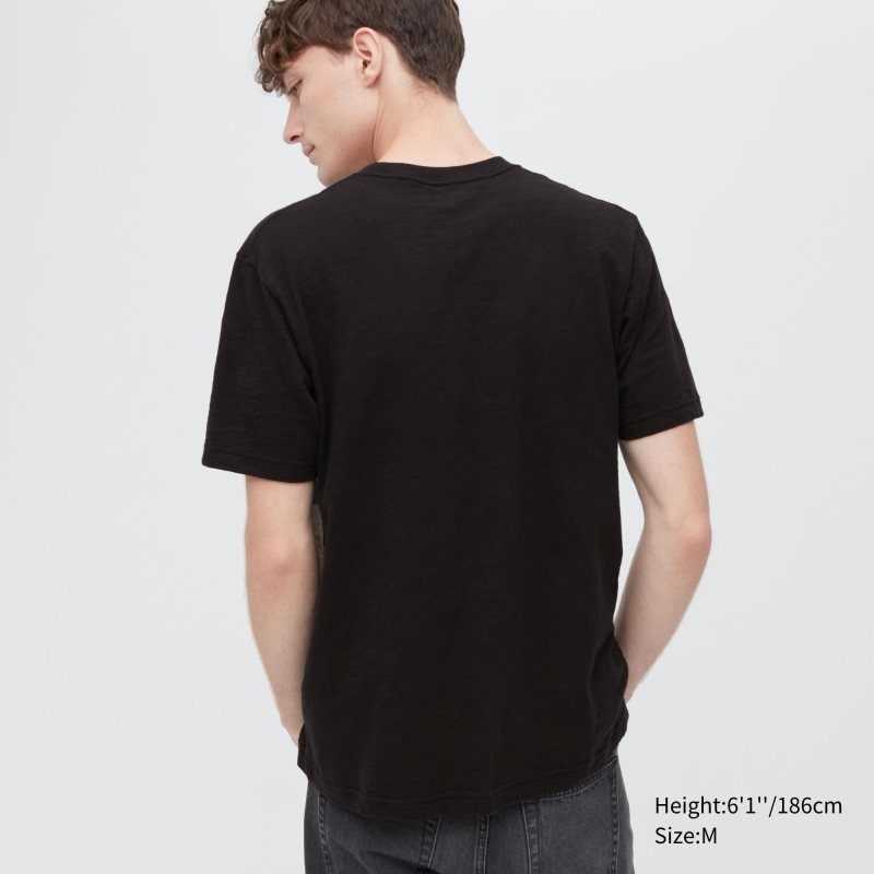 Men Uniqlo Ukiyo-e Ut Short-sleeve Graphic T Shirts Black | 9020668