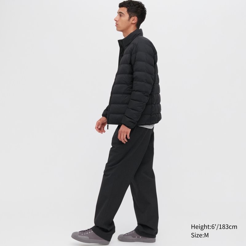 Men Uniqlo Ultra Light Down 3d Cut Narrow Quilt Jackets Grey | 4355417