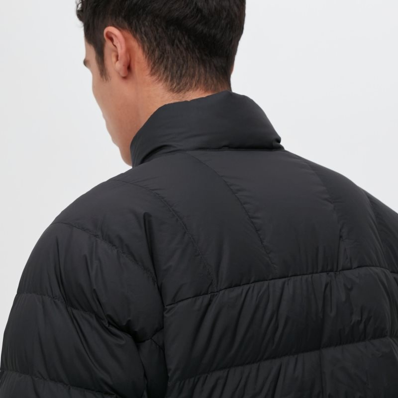 Men Uniqlo Ultra Light Down 3d Cut Narrow Quilt Jackets Navy | 4679932