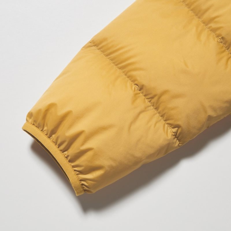 Men Uniqlo Ultra Light Down 3d Cut Wide Quilt Jackets Orange | 9956854