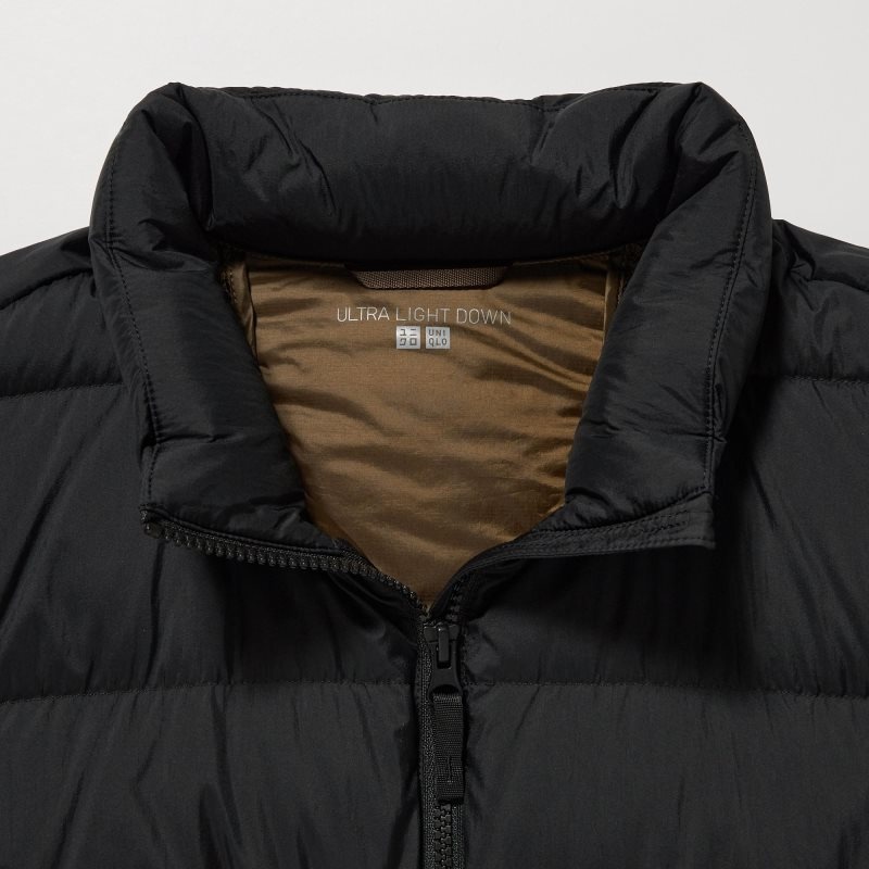 Men Uniqlo Ultra Light Down 3d Cut Wide Quilt Color Block Jackets Brown | 2155874