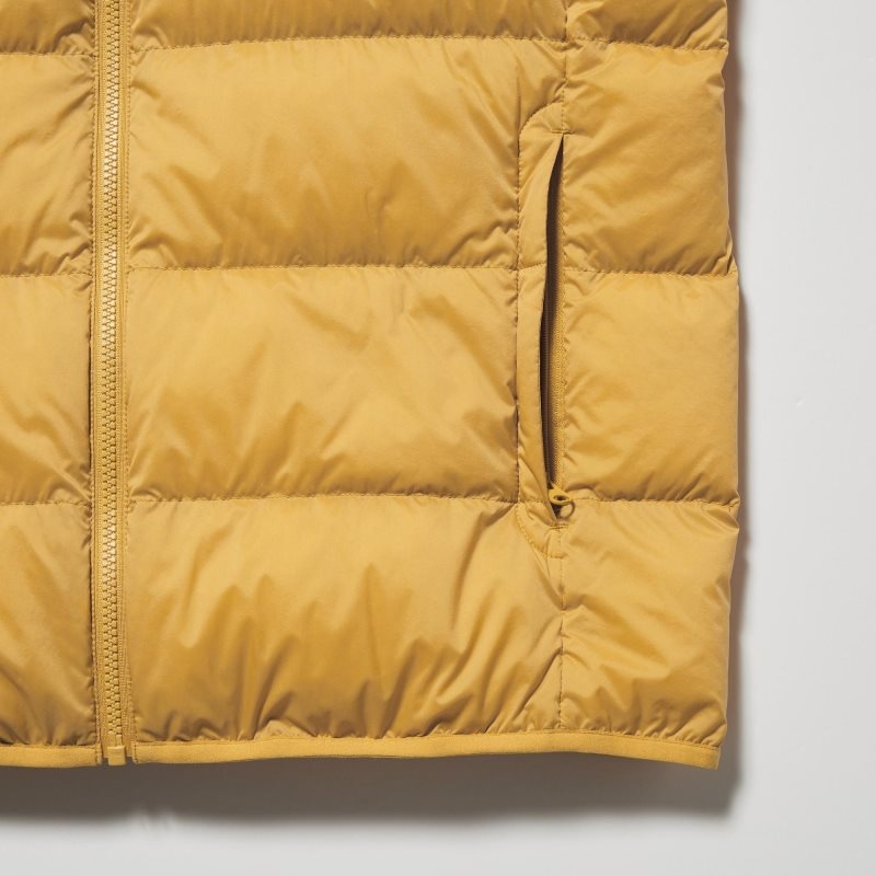 Men Uniqlo Ultra Light Down 3d Cut Wide Quilt Jackets Olive | 892128
