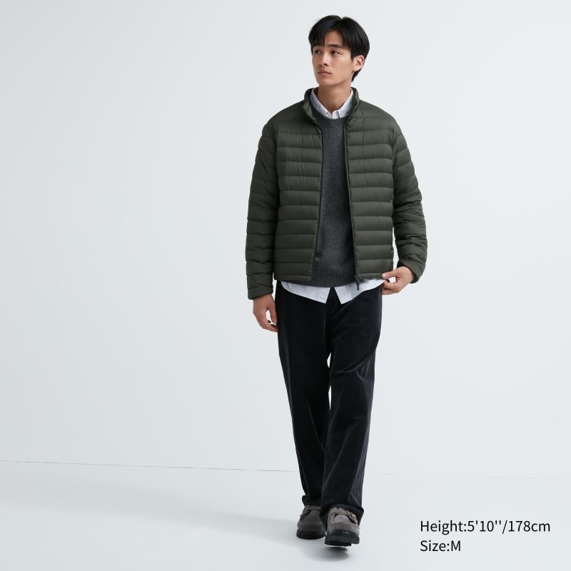 Men Uniqlo Ultra Light Down Jackets Olive | 9475177