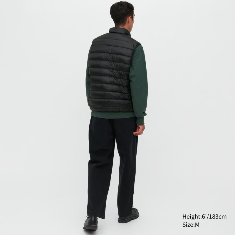 Men Uniqlo Ultra Light Down Narrow Quilt Vest Brown | 1181827