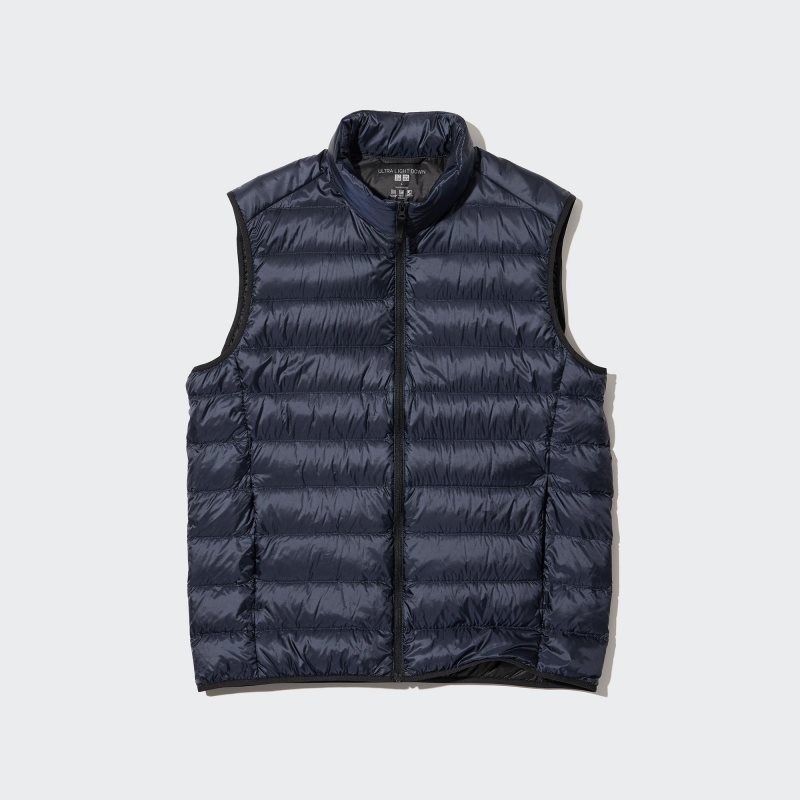 Men Uniqlo Ultra Light Down Narrow Quilt Vest Brown | 1181827