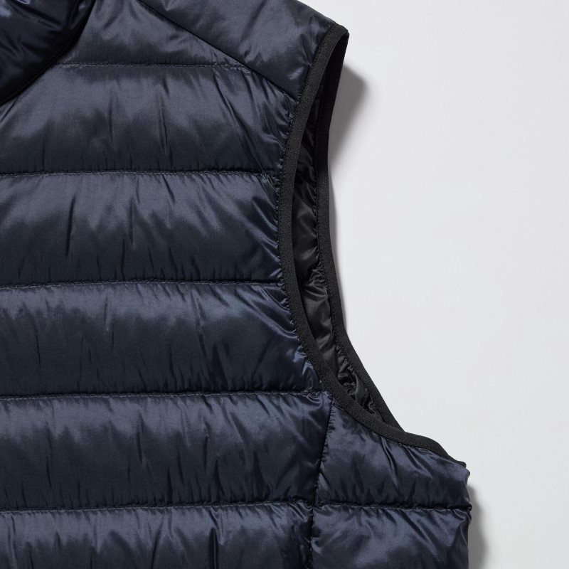 Men Uniqlo Ultra Light Down Narrow Quilt Vest Brown | 1181827
